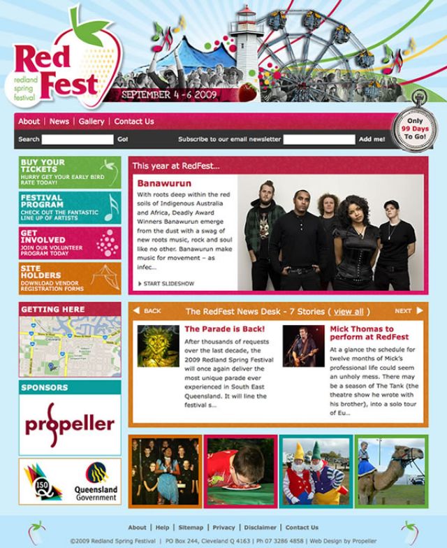 Redland Spring Festival website 2009