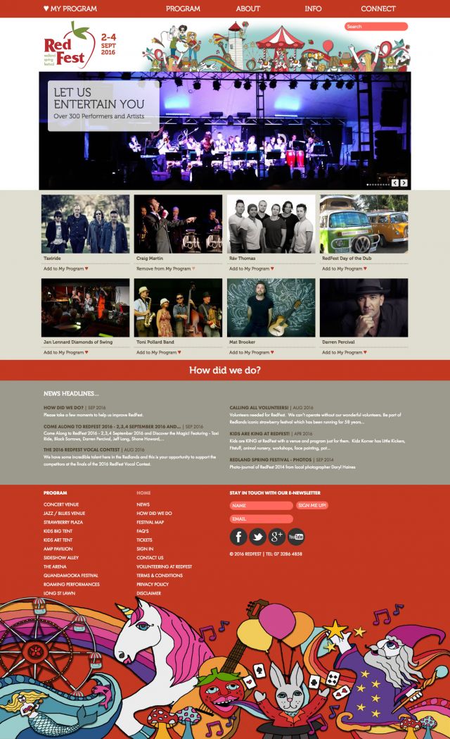 Redland Spring Festival website 2014